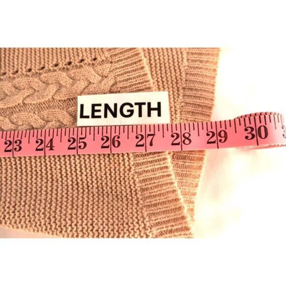 New York & Company Women's Knit‎ Sweater with Zip Front & Cable Detail Size M - Picture 9 of 11